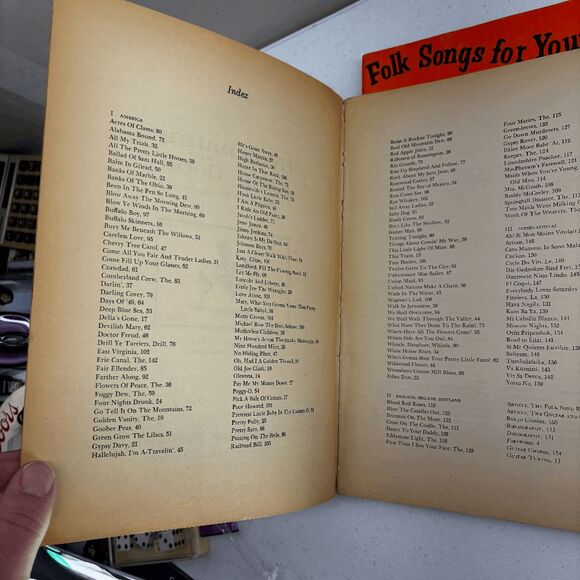 Folk Songs for Young Folk Great Folk Songs Hootenanny Song Book Sheet Music - Picture 10 of 12